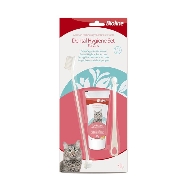 Dental Hygiene Set for Cats Bioline