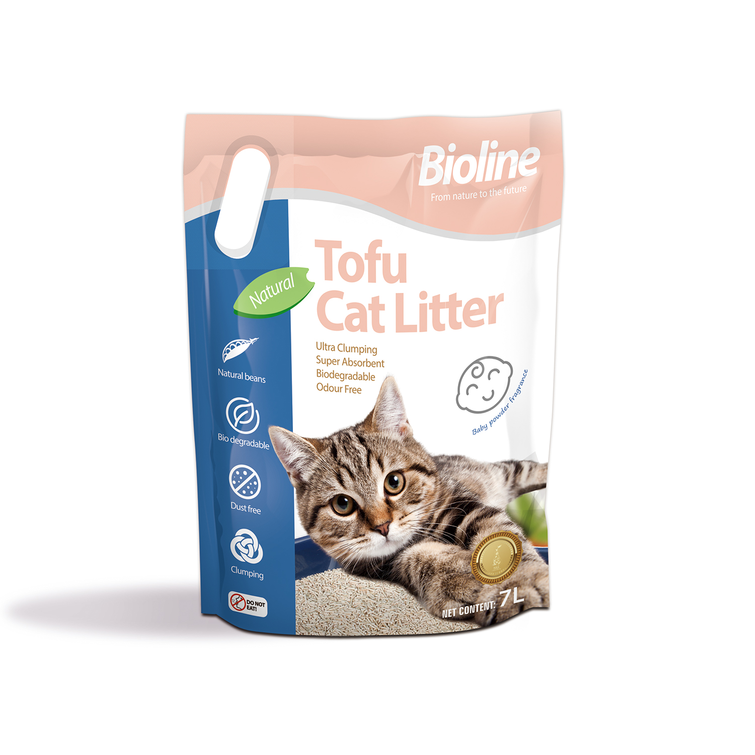 Bioline Tofu Cat Litter baby powder fragrance