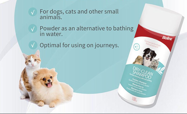 The function of pet dry cleaning powder